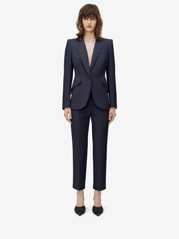 ALEXANDER MCQUEEN - Leaf Crepe Cigarette Trousers - Item 830041QEAAA4012